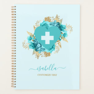 Florale Krankenpflegeschülerin Planer