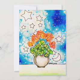 Florale Kunst Einladung