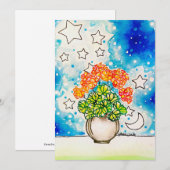 Florale Kunst Einladung (Vorne/Hinten)