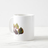florale Kunstblätter Kaffeetasse (Vorderseite Links)