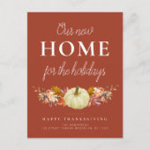 florale Kürbisverschiebung Postkarte (Vorderseite)