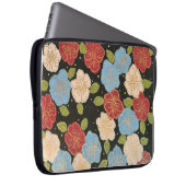 Florale Laptop-Hülle mit rosa, blau, grün und gold Laptopschutzhülle (Vorne Rechts)