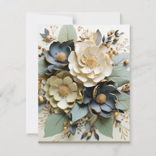 Florale Leerkarten mit Umschlag Feiertagskarte