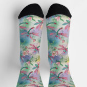 Florale Libelle Socken (Oben)