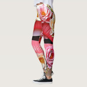 Florale Lippenkunst Leggings (Links)