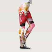 Florale Lippenkunst Leggings (Rechts)