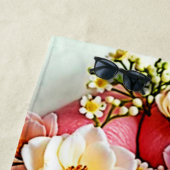 Florale Lippenkunst Strandtuch (Beispiel)