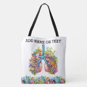 Florale Lungen - siehe Rückseite Tasche (Rückseite)