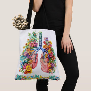 Florale Lungen - siehe Rückseite Tasche