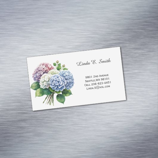 Florale magnetische Visitenkarte (Beispiel)