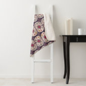 Florale Mandala-Eleganz Sherpadecke (Beispiel)