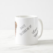 Florale Maskerade-Schönheitsillustration Kaffeetasse (VorderseiteRechts)