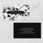 florale Muster-Visitenkarte Visitenkarte (Vorne/Hinten)