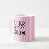 Florale Mutter des Bräutigams Kaffeetasse (Vorderseite Links)