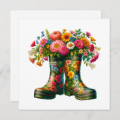 Florale Note Card und Art to Frame Mitteilungskarte (Vorne/Hinten)