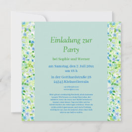 Florale Party in zarten  Pastelltönen Einladung