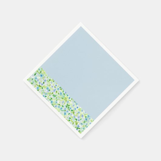 Florale Party in zarten Pastelltönen Serviette (Ecke)