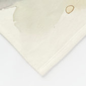Florale Pfannkuchen-Stapel-Wasserfarbe Fleecedecke (Ecke)
