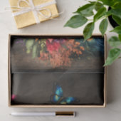 Florale Pfauen & Schmetterlinge Decoupage Seidenpapier (Geschenk)