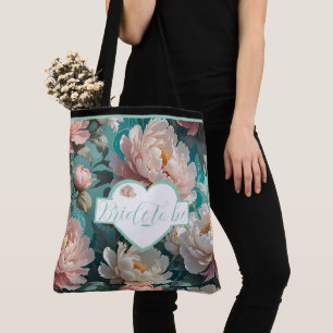 Florale Pfingstrosen Multi-Print Braut-Tasche Tasche