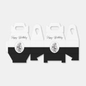 Florale Pflanze im Tangle Design -  Geschenkschachtel (Ungefaltet)