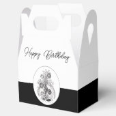 Florale Pflanze im Tangle Design -  Geschenkschachtel (Geöffnet)