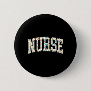 Florale Pflegekraft RN Pflegeschule Neue Pflegekra Button