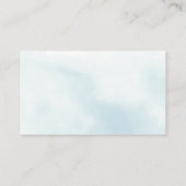 Florale Regenschirm Rain Boots Windeln Raffle Tick Begleitkarte (Rückseite)