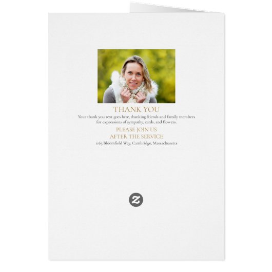 florale Reihenfolge des Beerdigungsprogramms (Hinten)