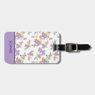 florale Reisetaschenanhänger  Gepäckanhänger