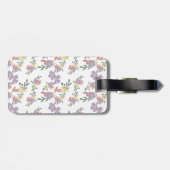 florale Reisetaschenanhänger  Gepäckanhänger (Rückseite horizontal)