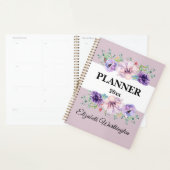 Florale Rose Aquarelldruckschrift Planer (Anzeige)