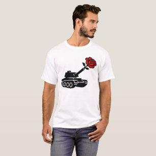 Florale Rose tank Anti-War-Pazifismus