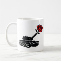 Florale Rose tank Anti-War-Pazifismus