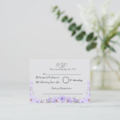 FLORALE RSVP BEGLEITKARTE (Stehend Vorderseite)