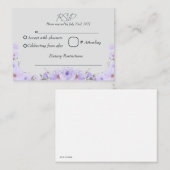 FLORALE RSVP BEGLEITKARTE (Vorne/Hinten)