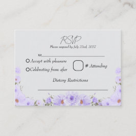FLORALE RSVP BEGLEITKARTE