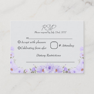 FLORALE RSVP BEGLEITKARTE