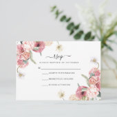 florale RSVP-Karte | Annabeth RSVP Karte (Stehend Vorderseite)