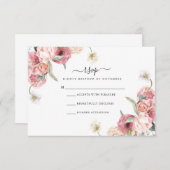 florale RSVP-Karte | Annabeth RSVP Karte (Vorne/Hinten)