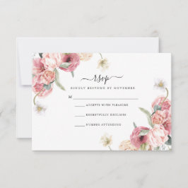florale RSVP-Karte | Annabeth RSVP Karte