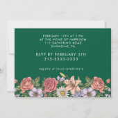 florale RSVP-Karte Einladung (Rückseite)