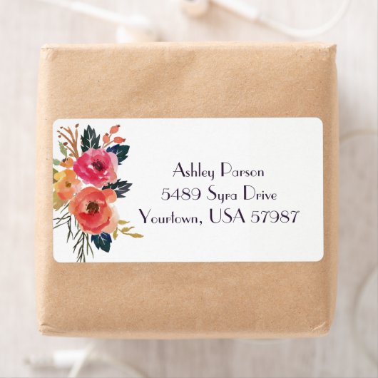 Florale Rücksendeadresse (Insitu)