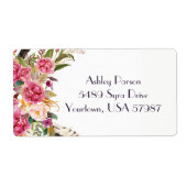 Florale Rücksendeadresse (Vorne)