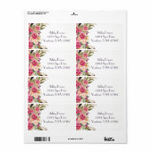 Florale Rücksendeadresse (Vorne)