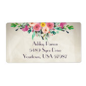 Florale Rücksendeadresse (Vorne)