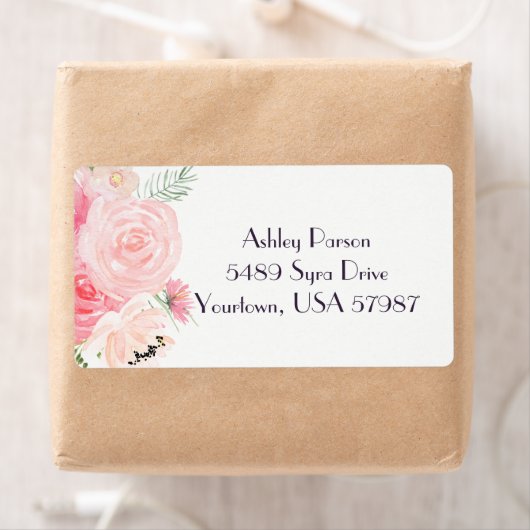 Florale Rücksendeadresse (Insitu)