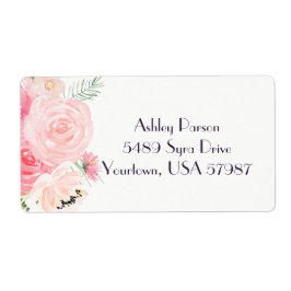 Florale Rücksendeadresse