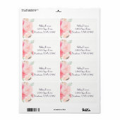 Florale Rücksendeadresse (Vorne)