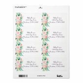 Florale Rücksendeadresse (Vorne)